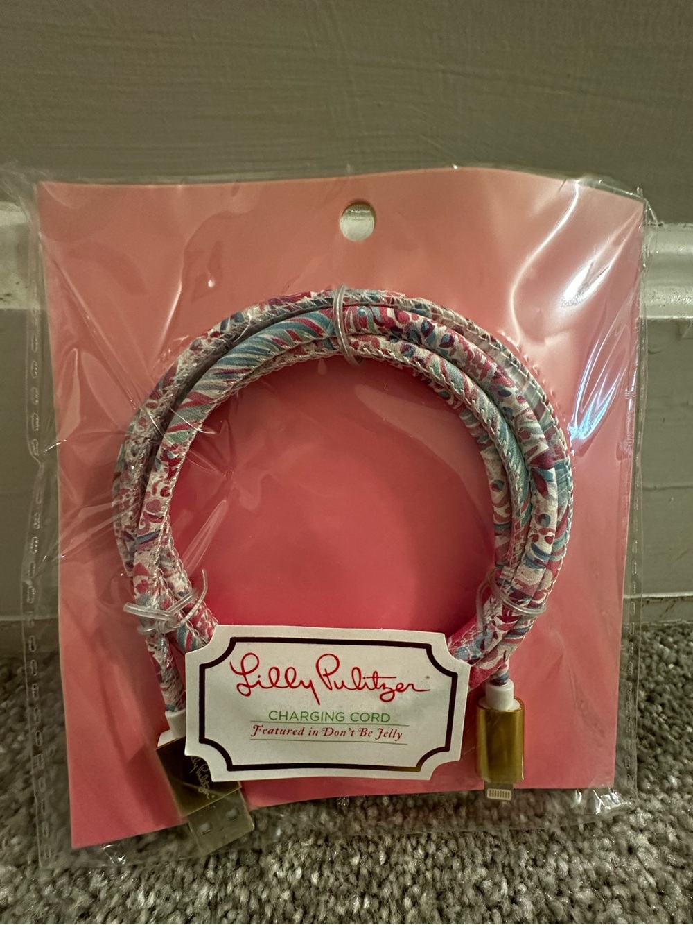 Lilly Pulitzer Don’t Be Jolly Charging Cord
